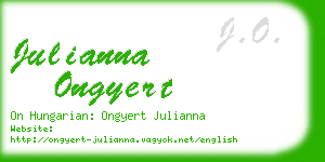 julianna ongyert business card